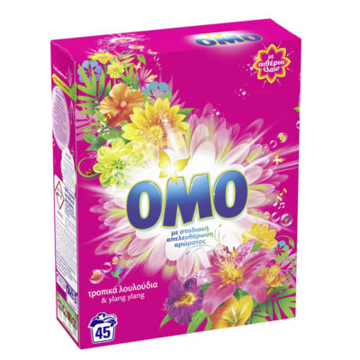 OMO ΣΚΟΝΗ ΠΛΥΝΤΗΡΙΟΥ 45μεζ. (2,520kg) - (ΤΡΟΠΙΚΑ ΛΟΥΛΟΥΔΙΑ)
