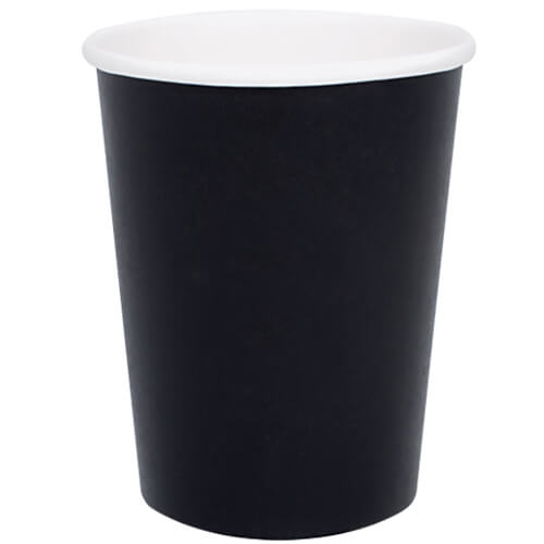 ΠΟΤΗΡΙ ΧΑΡΤΙΝΟ ΜΑΥΡΟ (SINGLE WALL) (8οz) - (50τεμ.)