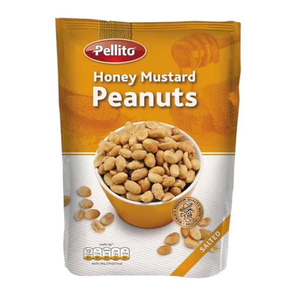 PELLITO ΦΥΣΤΙΚΙΑ PEANUTS 50gr. - (ΜΕ ΜΟΥΣΤΑΡΔΑ - ΜΕΛΙ)