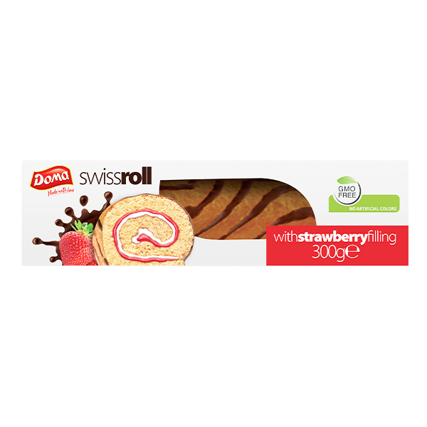 DOMA SWISS ROLL 300gr - (ΓΕΜΙΣΗ ΦΡΑΟΥΛΑ)