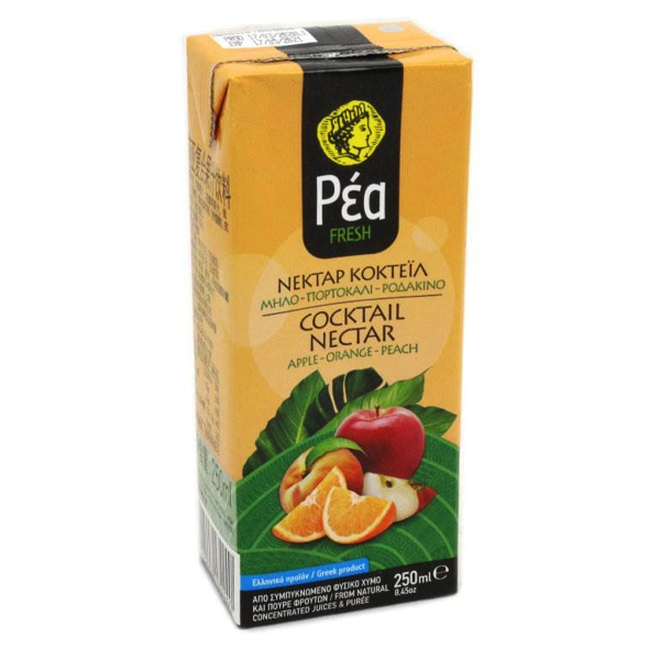 ΡΕΑ ΧΥΜΟΣ 250ml - (ΜΗΛΟ-ΠΟΡΤΟΚΑΛΙ-ΡΟΔΑΚΙΝΟ ΝΕΚΤΑΡ)