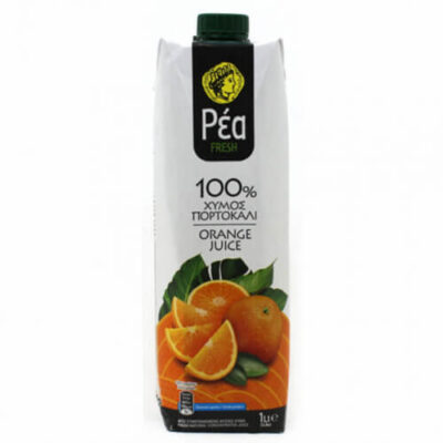 ΡΕΑ ΧΥΜΟΣ 1 lit - (ΠΟΡΤΟΚΑΛΙ 100% ΦΥΣΙΚΟΣ)