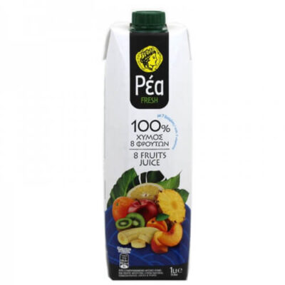 ΡΕΑ ΧΥΜΟΣ 1 lit - (8 ΦΡΟΥΤΑ 100% ΦΥΣΙΚΟΣ)