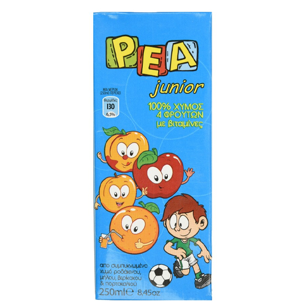 ΡΕΑ ΧΥΜΟΣ 250ml - (JUNIOR ΜΠΛΕ 100% ΦΥΣΙΚΟΣ)