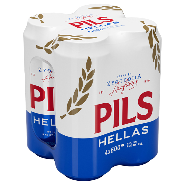 PILS ΜΠΥΡΑ ΚΟΥΤΙ (4x500ml) - (vol 4,5%)