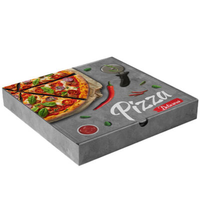 PIZZA COLOR - (28x28x4cm) - 100τεμ. - (MICROWELLE)