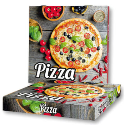 PIZZA COLOR - (22x22x4cm) - 100τεμ. - (MICROWELLE)
