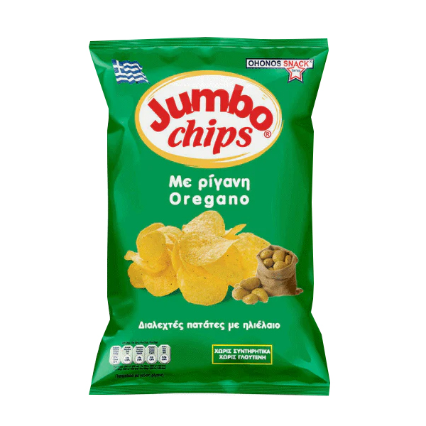 JUMBO CHIPS 50gr. - (ΡΙΓΑΝΗ) (χωρίς γλουτένη)  (84194)