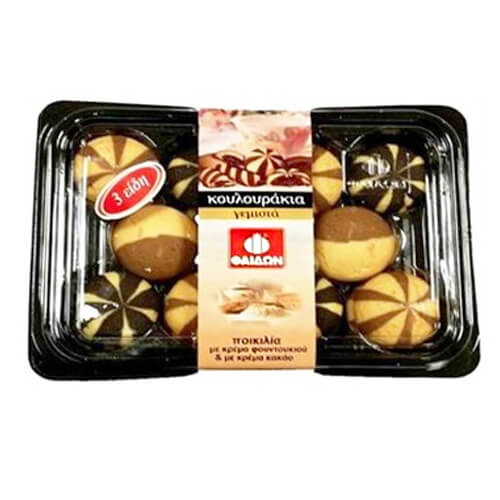 ΦΑΙΔΩΝ ΚΟΥΛΟΥΡΙΑ ΠΟΙΚΙΛΙΑ 350gr. - (ΓΕΜΙΣΤΑ ΜΕ ΚΡΕΜΑ)