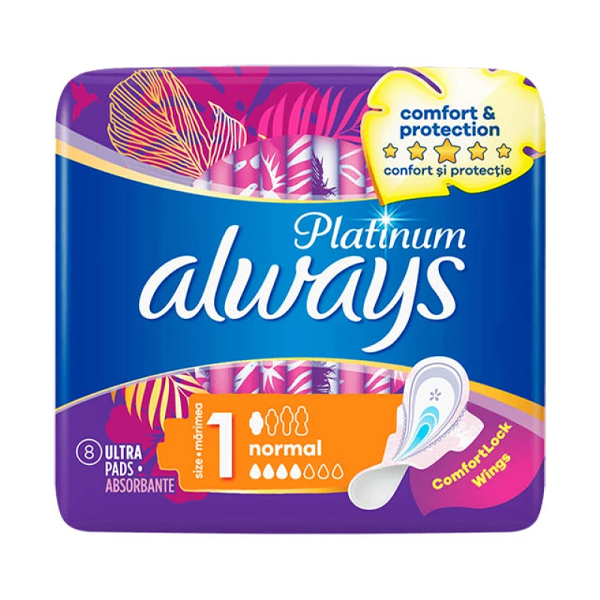 ALWAYS ΣΕΡΒΙΕΤΕΣ ULTRA PLATINUM  8τεμ. - (NORMAL)