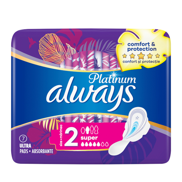 ALWAYS ΣΕΡΒΙΕΤΕΣ ULTRA PLATINUM  7τεμ. - (SUPER)