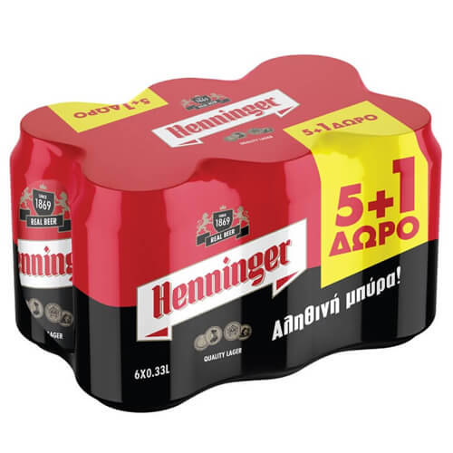 HENNINGER ΜΠΥΡΑ ΚΟΥΤΙ 330ml vol 4.3% - (5+1 ΔΩΡΟ)