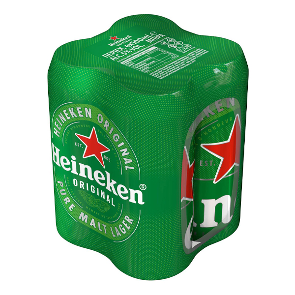 HEINEKEN ΜΠΥΡΑ ΚΟΥΤΙ 500ml (4x500ml)