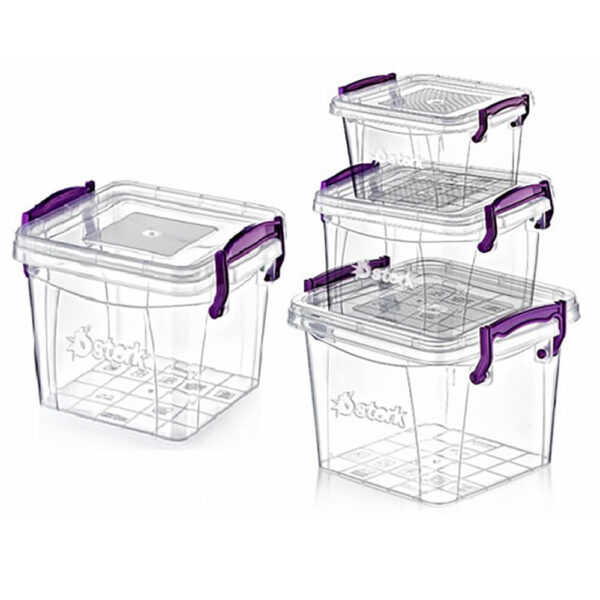 STERK ΦΑΓΗΤΟΔΟΧΕΙΟ ΤΕΤΡΑΓΩΝΟ ΣΕΤ 4τεμ.