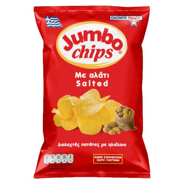 JUMBO CHIPS 50gr. - (ΑΛΑΤΙ) (χωρίς γλουτένη) (84094-1)