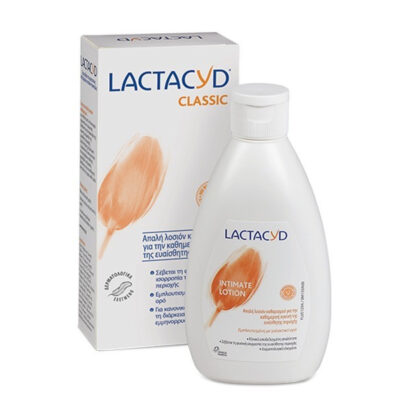 LACTACYD ΓΙΑ ΕΥΑΙΣΘΗΤΕΣ ΠΕΡΙΟΧΕΣ 200ml - (PROTEZIONE ΚΑΙ DELICATEZZA) (CLASSIC)
