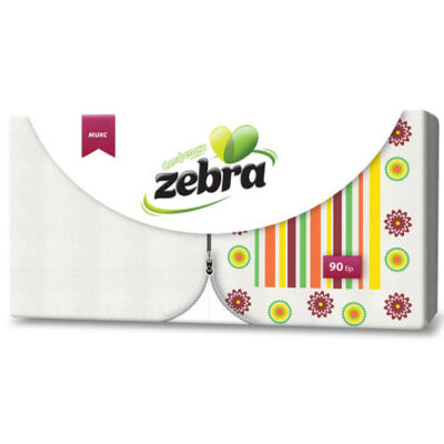 ZEBRA ΧΑΡΤΟΠΕΤΣΕΤΑ  90τεμ (33x33cm) - (MIXED)