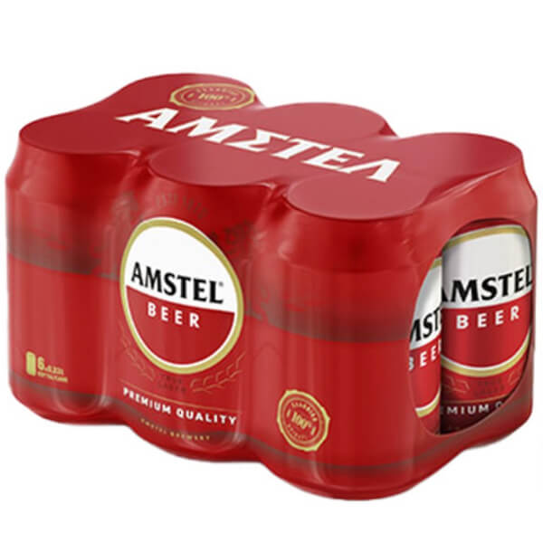 AMSTEL ΜΠΥΡΑ ΚΟΥΤΙ 330ml (6x330ml)