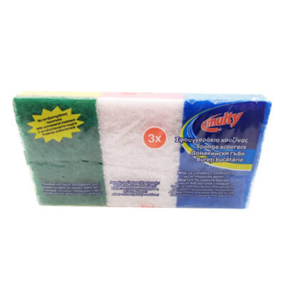 MULTY ΣΦΟΥΓΓΑΡΙ ΚΟΥΖΙΝΑΣ 3τεμ. - (ΠΟΛΥΧΡΩΜΟ)