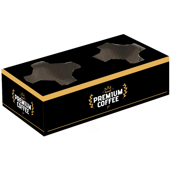 ΠΟΤΗΡΟΘΗΚΗ 2 ΘΕΣΕΩΝ (50τεμ.) - (PREMIUM COFFEE GOLD)