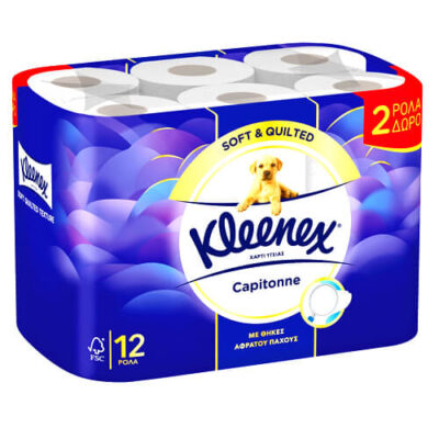KLEENEX CAPITONNE ΧΑΡΤΙ ΥΓΕΙΑΣ (12 ρολλα)