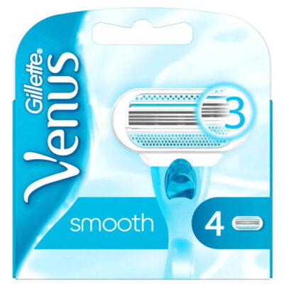 GILLETTE ΑΝΤΑΛΛΑΚΤΙΚΑ ΞΥΡΑΦΑΚΙΑ 4τεμ. - (VENUS 3) (SMOOTH)