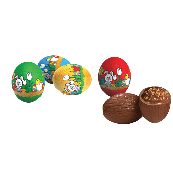 ΠΑΣΧΑΛΙΝΟ ΑΥΓΟΥΛΑΚΙ ΠΡΑΛΙΝΑΣ ΜΕ RICE CRISPIES 1kg (ΣΑΚΟΥΛΑΚΙ)