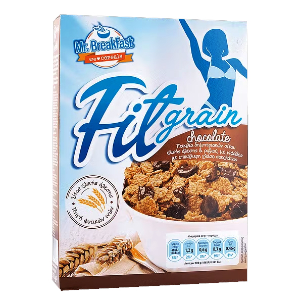 MR.BREAKFAST ΔΗΜΗΤΡΙΑΚΑ 375gr. - (FITGRAIN ΣΟΚΟΛΑΤΑ)