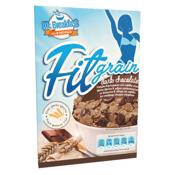 MR.BREAKFAST ΔΗΜΗΤΡΙΑΚΑ 375gr. - (FITGRAIN ΜΑΥΡΗ ΣΟΚΟΛΑΤΑ)