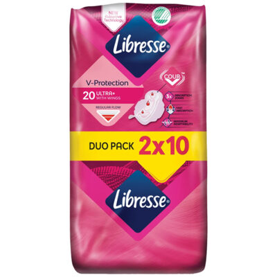 LIBRESSE ΣΕΡΒΙΕΤΕΣ ULTRA NORMAL 20τεμ. - (DUO PACK 2x10τεμ.)
