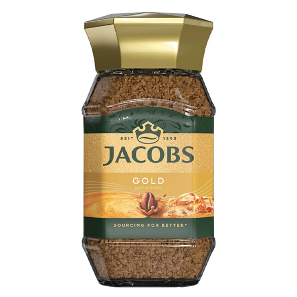 JACOBS ΣΤΙΓΜΙΑΙΟΣ ΚΑΦΕΣ  95gr. - (GOLD) (ΓΥΑΛΙΝΟ)
