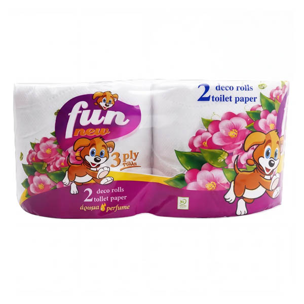 FUN ΧΑΡΤΙ ΥΓΕΙΑΣ ΑΡΩΜΑ 3Φ 85gr. - (2 ΡΟΛΛΑ)