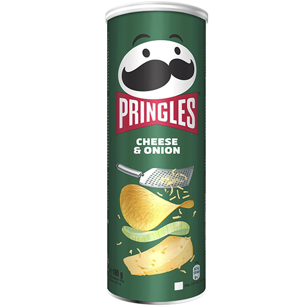 PRINGLES ΤΣΙΠΣ 165gr - (CHEESE ΚΑΙ ONION)