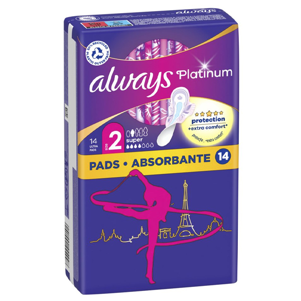 ALWAYS ΣΕΡΒΙΕΤΕΣ ULTRA PLATINUM 14τεμ. - (SUPER)