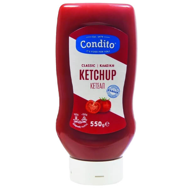 CONDITO KETCHUP 550gr. - (CLASSIC TOP DOWN)