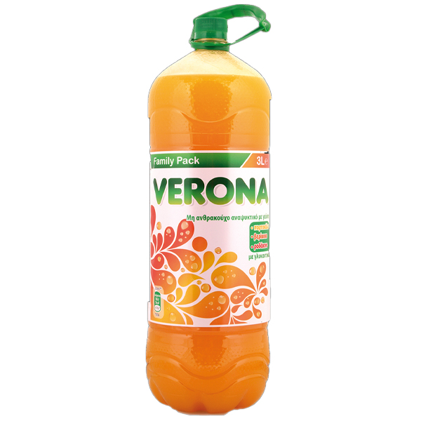 VERONA ΜΗ ΑΝΘΡΑΚΟΥΧΟ ΑΝΑΨΥΚΤΙΚΟ 3lit - (ΠΟΡΤΟΚΑΛΙ-ΒΕΡΙΚΟΚΟ-ΡΟΔΑΚ)