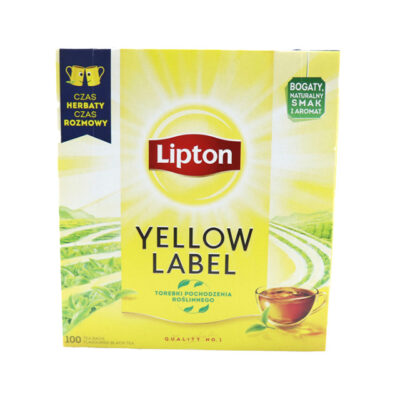 LIPTON ΜΑΥΡΟ ΤΣΑΙ ΦΑΚΕΛΑΚΙ (100x2gr) - (YELLOW LABEL)