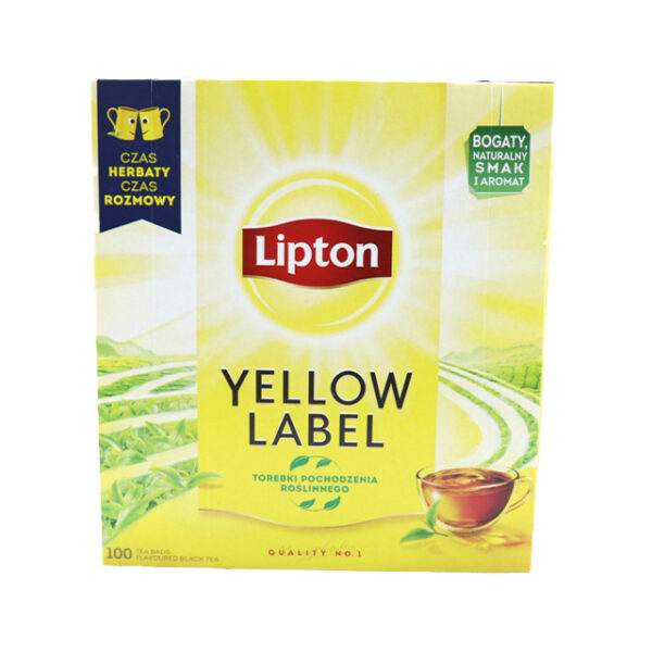 LIPTON ΜΑΥΡΟ ΤΣΑΙ ΦΑΚΕΛΑΚΙ (100x2gr) - (YELLOW LABEL)