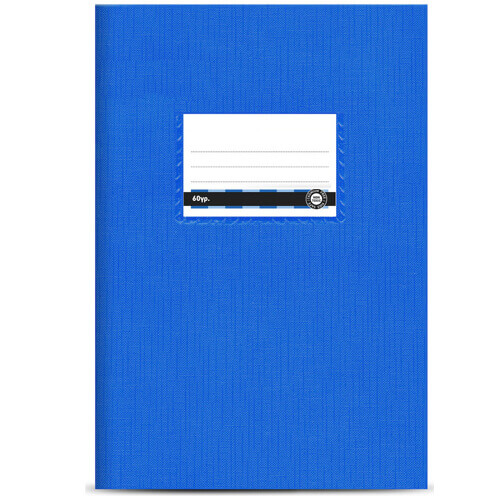 OFFICE   ΤΕΤΡΑΔΙΟ ΠΛΑΣΤΙΚΟ ΡΙΓΕ 50 ΦΥΛΛΩΝ (17x25cm) - (ΜΠΛΕ) - 60gr