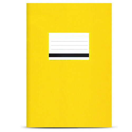 SALKO ΤΕΤΡΑΔΙΟ ΠΛΑΣΤΙΚΟ ΡΙΓΕ 50 ΦΥΛΛΩΝ (17x25cm) - (ΚΙΤΡΙΝΟ) (2095)