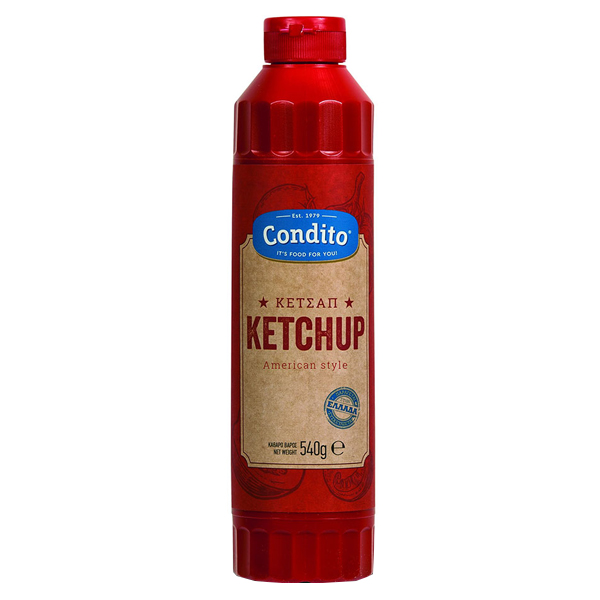CONDITO KETCHUP 540gr. - (AMERICAN STYLE Χ.ΓΛ.)