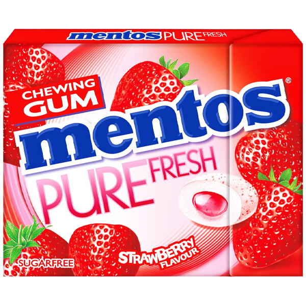 MENTOS PURE FRESH SLIM BOX (12x30gr.) - (STRAWBERRY) (1675003)