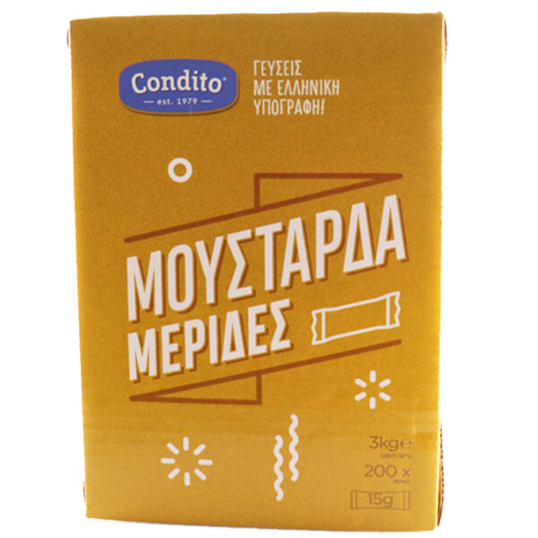 CONDITO ΜΟΥΣΤΑΡΔΑ (200x15gr.) - (ΜΕΡΙΔΕΣ)