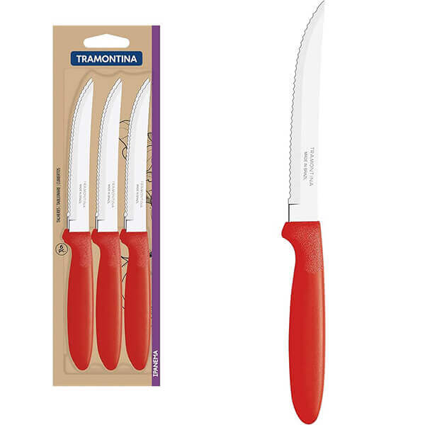 IPANEMA ΜΑΧΑΙΡΙ STEAK ΣΕΤ 3τεμ. - (ΚΟΚΚΙΝΟ) (23360/375)