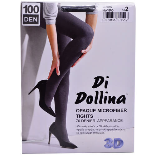 DOLLINA ΚΑΛΣΟΝ MF OPAQUE 3D 100DEN (Νο2) - (ΜΑΥΡΟ)