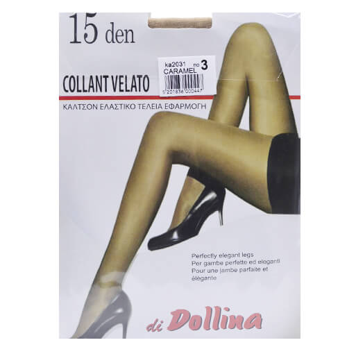 DOLLINA ΚΑΛΣΟΝ LYCRA VELATO 15DEN (Νο3) - (ΚΑΡΑΜΕΛ)
