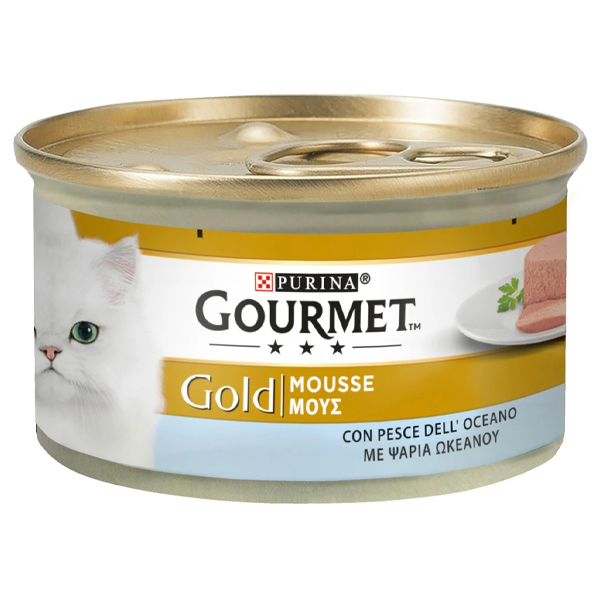 GOURMET GOLD ΓΑΤΟΤΡΟΦΗ 85gr - (ΨΑΡΙΑ ΩΚΕΑΝΟΥ) (MOUSSE)