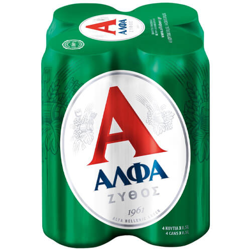 ΑΛΦΑ ΜΠΥΡΑ ΚΟΥΤΙ 500ml - (4x500ml)