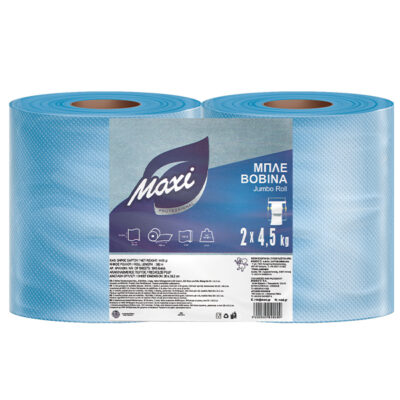 MAXI ΧΑΡΤΙ ΒΙΟΜΗΧΑΝΙΚΟ ΓΚΟΦΡΕ (2x4,5kg) - (ΒΟΒΙΝΑ ΜΠΛΕ) (6101033)