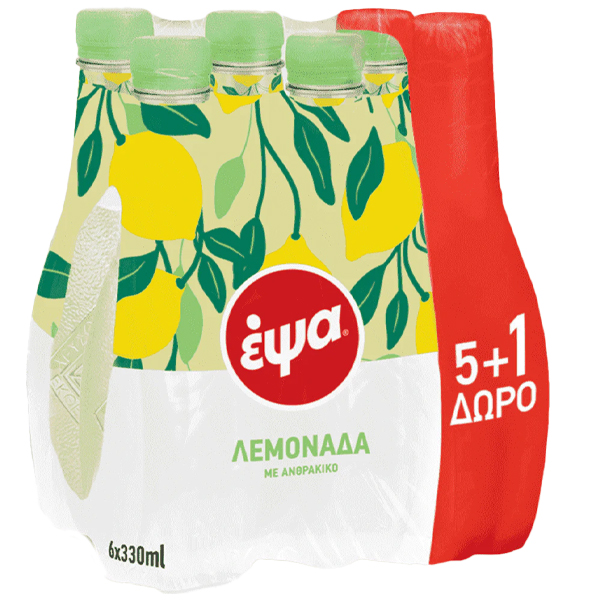 ΕΨΑ ΛΕΜΟΝΑΔΑ 330ml - (5+1 ΔΩΡΟ)